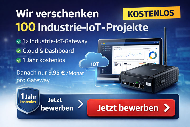 Wir verschenken 100 Industrie-IoT-Projekte